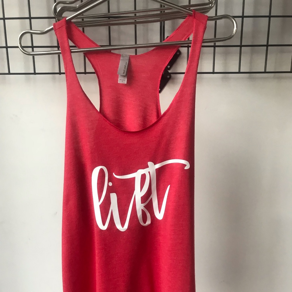 Red loose fitted tank. Brand new, size large